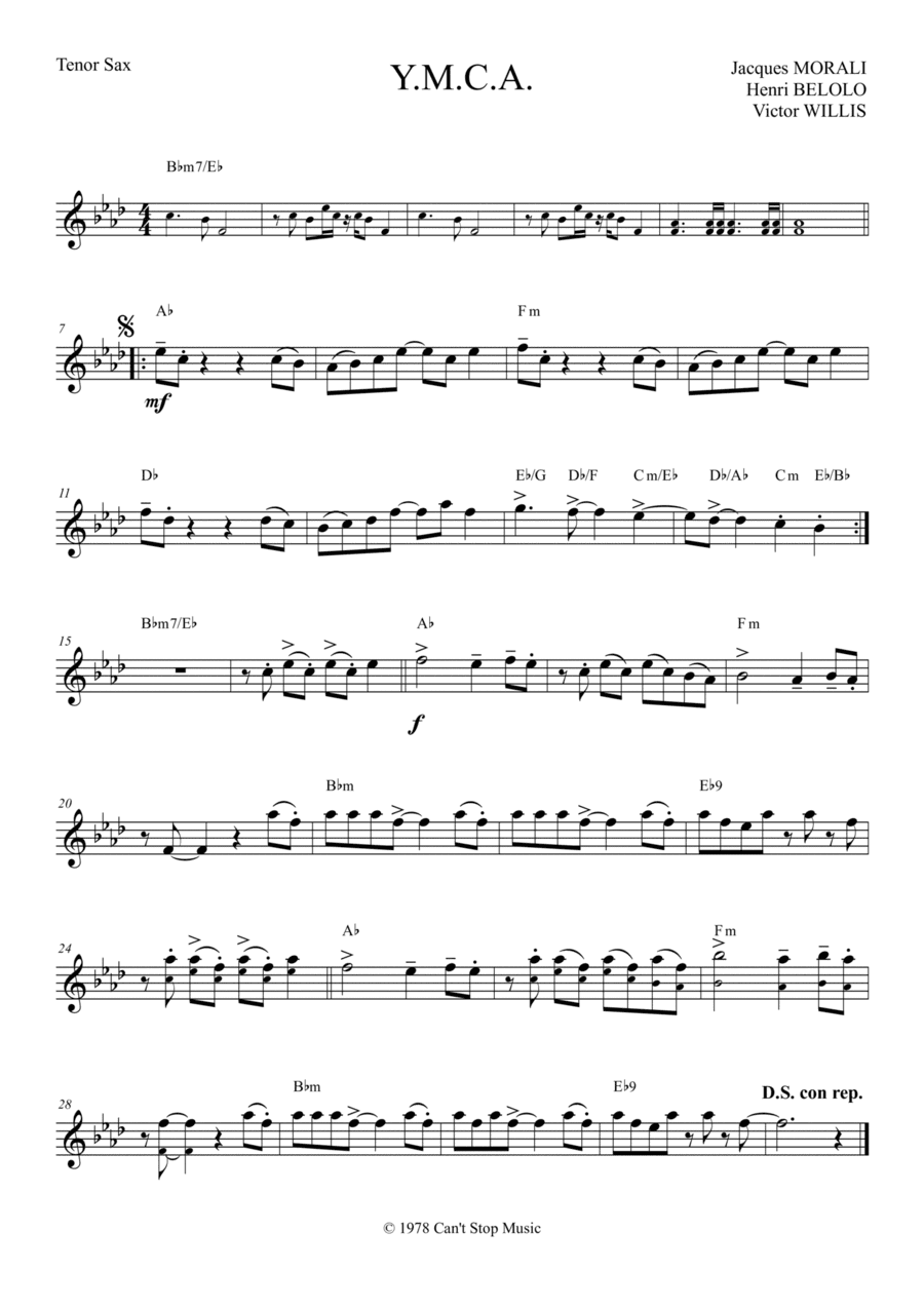 Y.m.c.a. (arr. Ivan Marini)