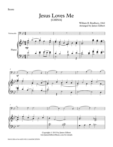 Jesus Loves Me (arr. James Gilbert)