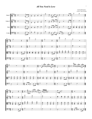 All You Need Is Love (arr. RAUL NORIEGA)