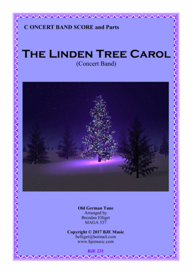 The Linden Tree Carol - Concert Band Score and Parts with Optional String Parts PDF (arr. Brendan Elliget MAGA 537)
