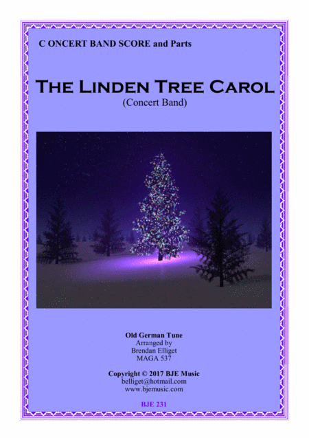 The Linden Tree Carol - Concert Band Score and Parts with Optional String Parts PDF (arr. Brendan Elliget MAGA 537)