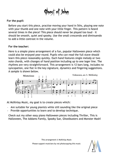 Ghost of John (arr. L McKinlay)