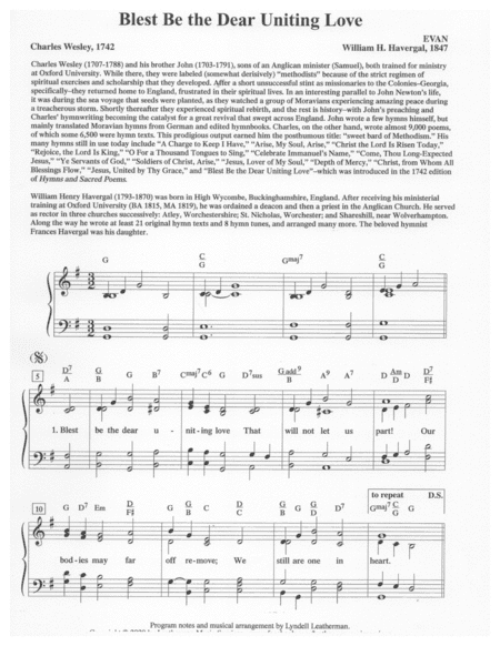 Blest Be the Dear Uniting Love (arr. Lyndell Leatherman)
