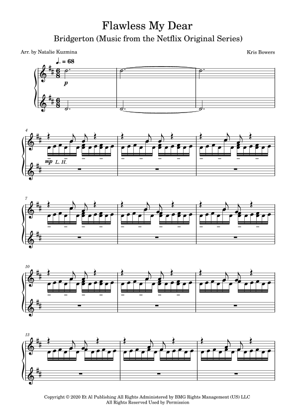 Bridgerton Theme (arr. Natalie Kuzmina aka nattaliepiano)