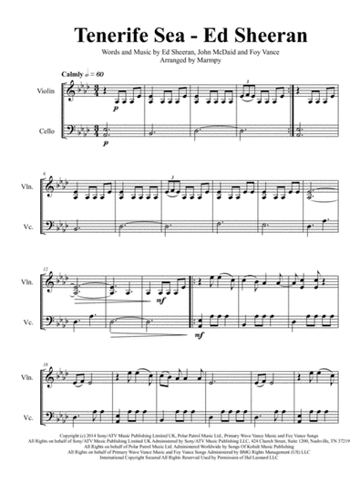 Tenerife Sea (arr. Marmpy)