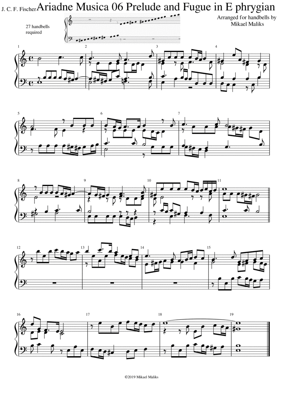 Ariadne Musica 06 Prelude and Fugue in E phrygian