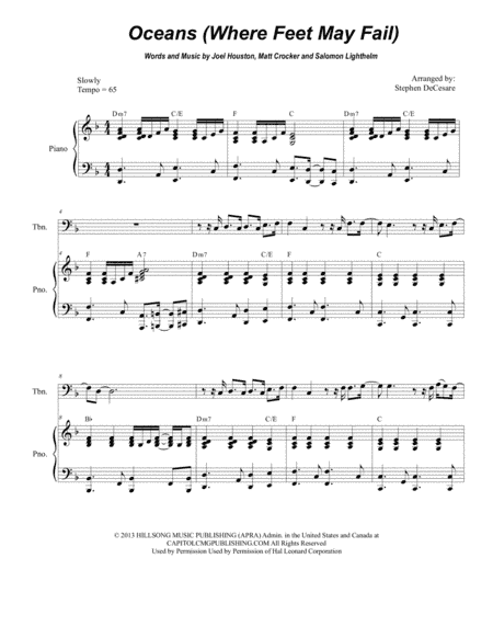 Oceans (Where Feet May Fail) (arr. Stephen DeCesare)