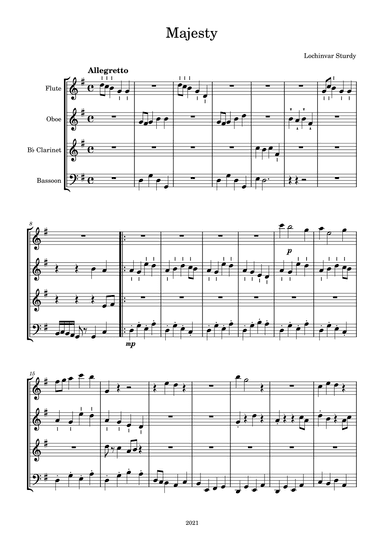 Majesty - Score Only