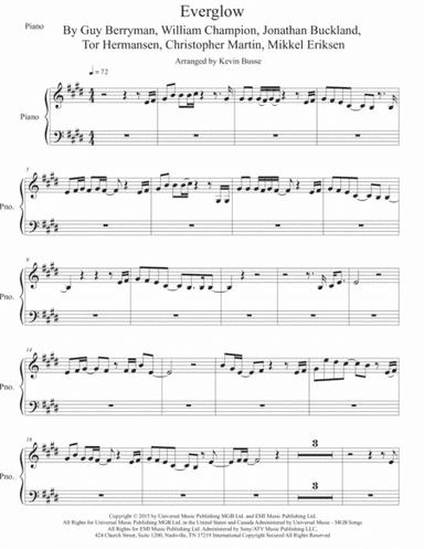 Everglow (arr. Kevin Busse)