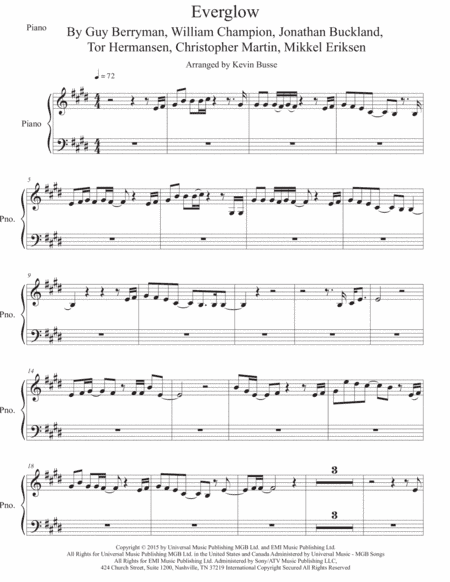 Everglow (arr. Kevin Busse)