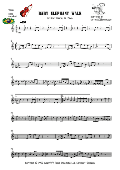 Baby Elephant Walk (arr. EDYCARLOS TAVARES)