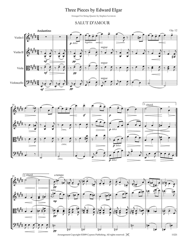 Three Pieces by Elgar (arr. Stephen Levintow)