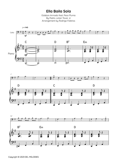 Ella Baila Sola (arr. Rodrigo Faleiros)