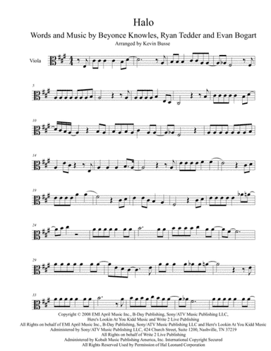 Halo (arr. Kevin Busse)