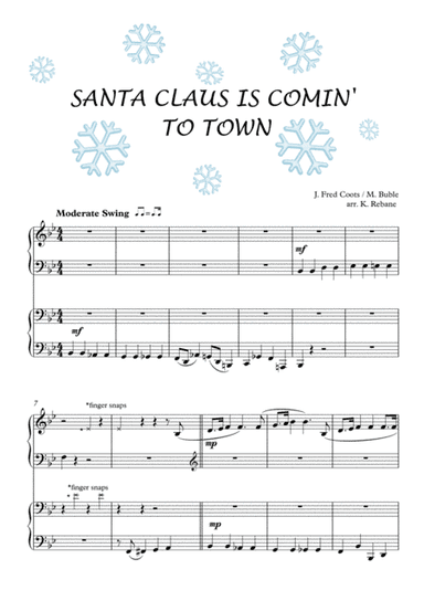 Santa Claus Is Comin' To Town (arr. Katri Rebane)