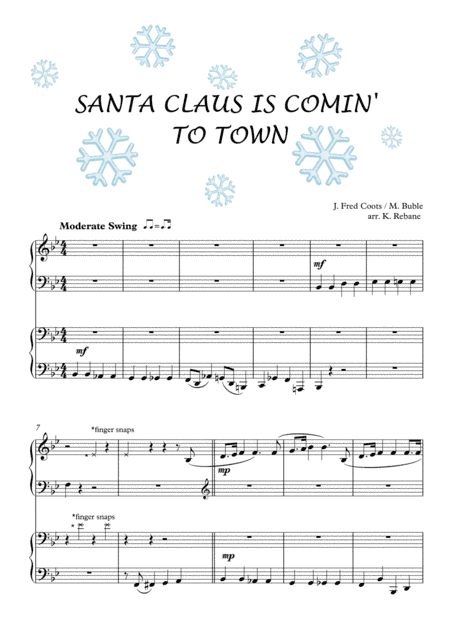 Santa Claus Is Comin' To Town (arr. Katri Rebane)