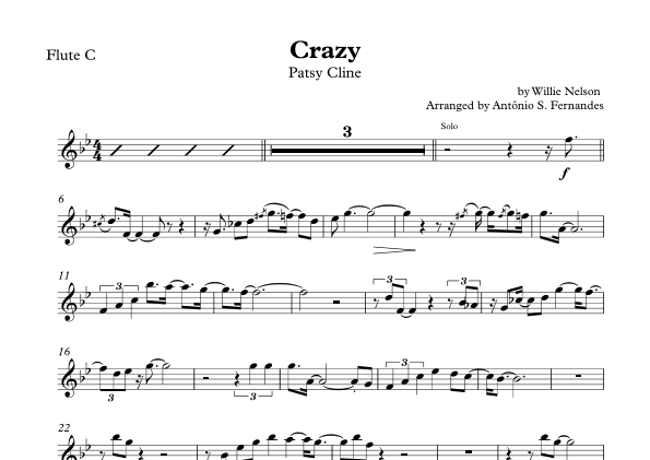 Crazy (arr. Antônio S. Fernandes)