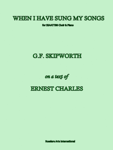 When I Have Sung My Songs