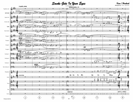 Smoke Gets In Your Eyes (arr. Drew Zaremba)