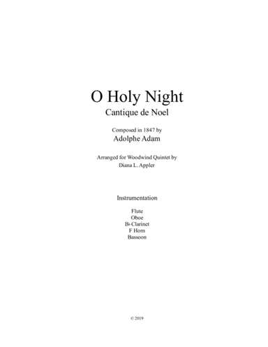 O Holy Night (arr. Diana L. Appler)