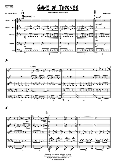 Game Of Thrones (arr. Jonathan Spencer)