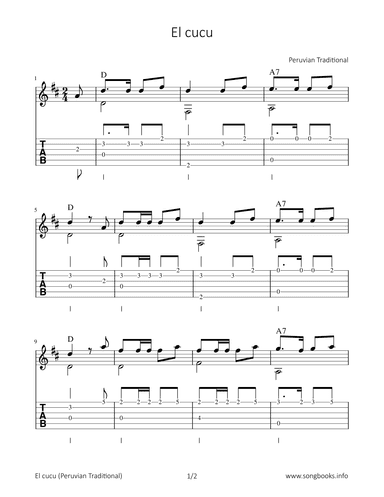 El cucu (arr. Bettina Schipp)