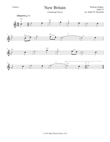 New Britain (Amazing Grace) (arr. Mark W. Huxhold)
