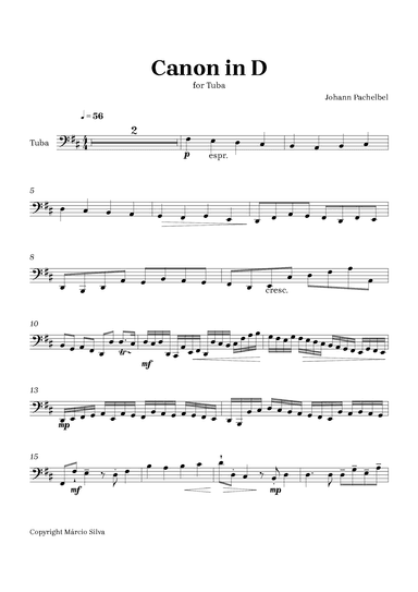 Canon in D (arr. Márcio Silva)