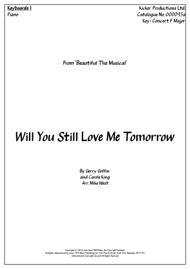 Will You Love Me Tomorrow (will You Still Love Me Tomorrow) (arr. Michael Storeton-West)