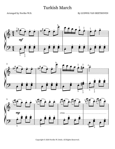 Turkish March (arr. Noriko W.D.)