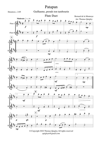 Patapan (arr. Thomas Quigley)