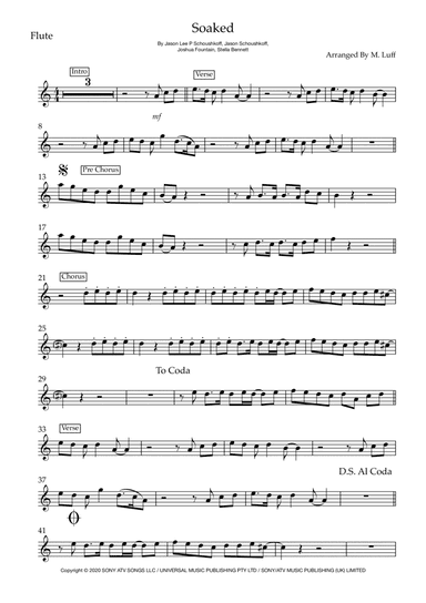 Soaked (arr. Matt Luff)