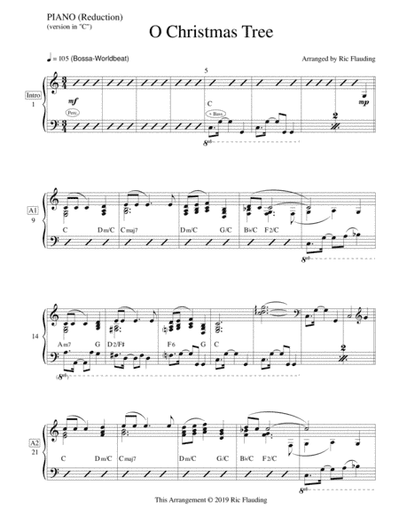 O Christmas Tree (Lead Sheet-Rhythm) (arr. Ric Flauding)