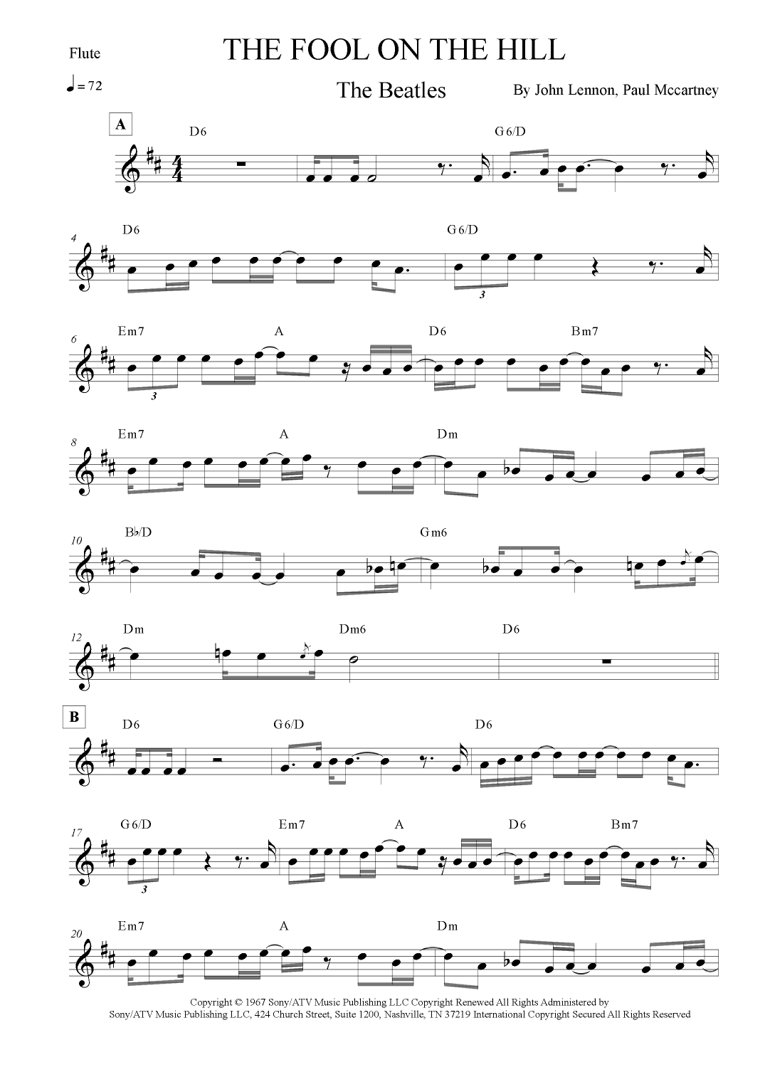 The Fool On The Hill (arr. Leo Silva)