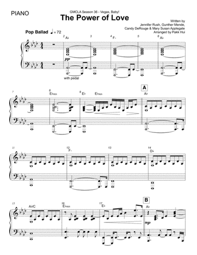 The Power Of Love (arr. Pakk Hui)