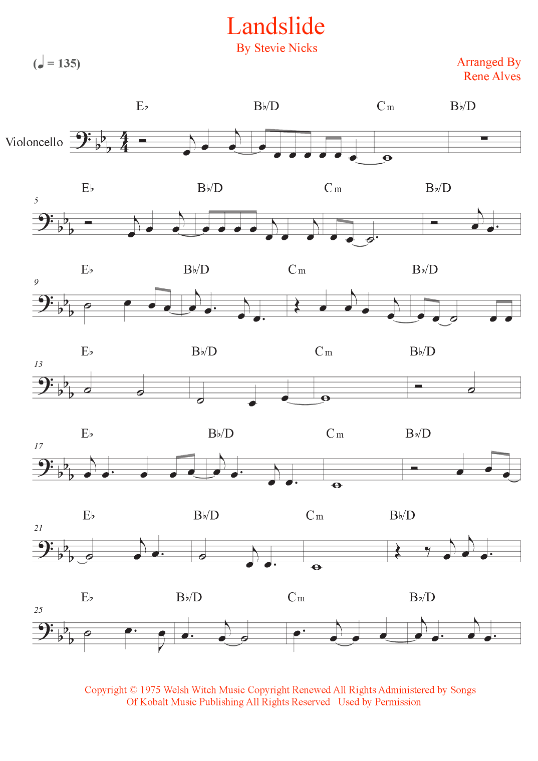 Landslide (arr. Rene Alves)