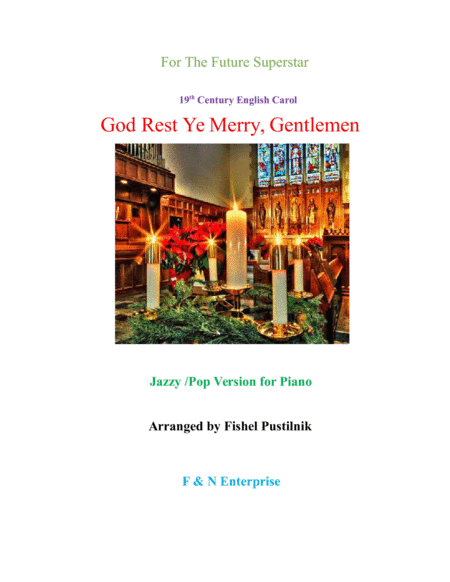 "God Rest Ye Merry, Gentlemen" for Piano (Jazz/Pop Version)-Video (arr. Fishel Pustilnik)
