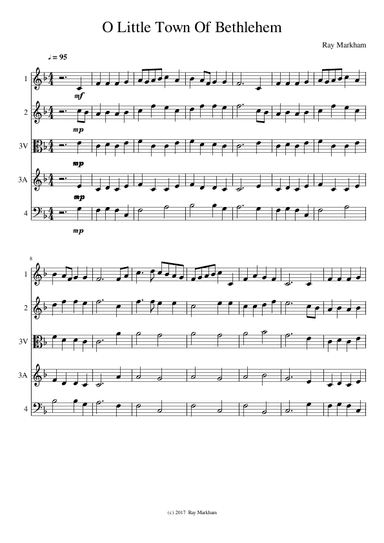 O Little Town Of Bethlehem (arr. Ray Markham)