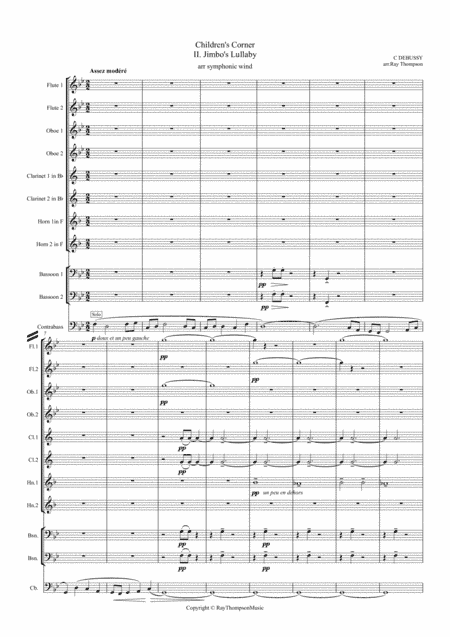 Debussy: Children's Corner No.2 "Jimbo's Lullaby" - symphonic wind (arr. Ray Thompson)