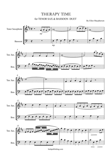 THERAPY TIME - Bassoon and Tenor Saxophone Duet