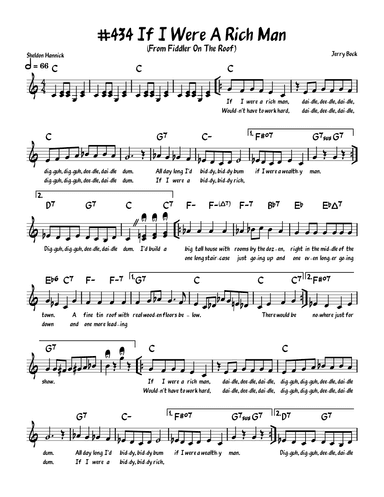 If I Were A Rich Man (arr. John Fries)
