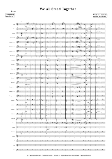 We All Stand Together (arr. Joop Derks)
