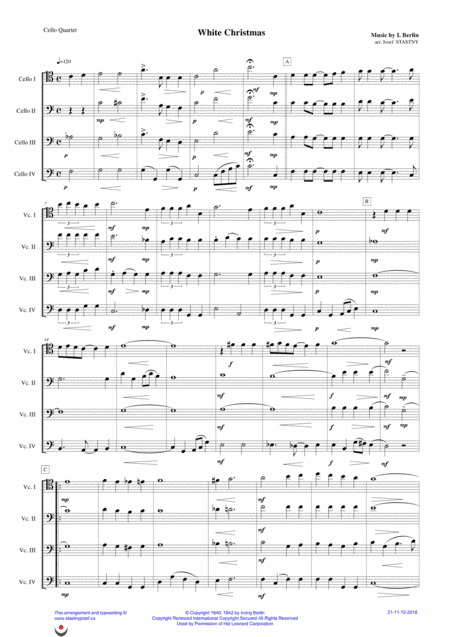 White Christmas (arr. Josef Štastný)