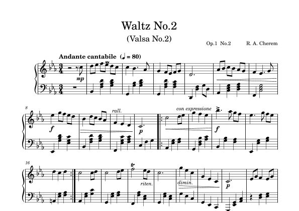 Waltz No.2 in C minor (Dor appassionata)
