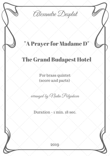 The Grand Budapest Hotel (arr. Nadin Polyakova)