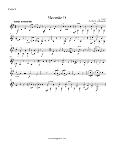 Menuetto #8 (arr. Nick Lacanski)