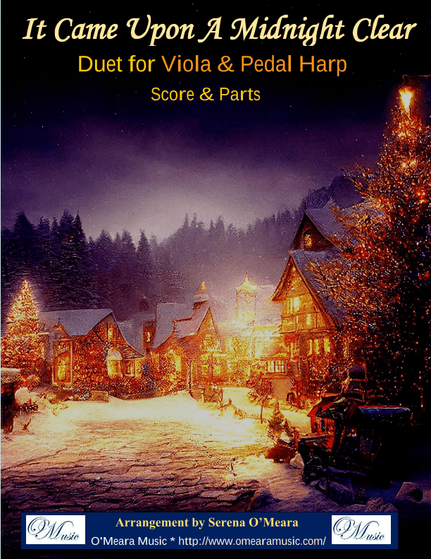 It Came Upon A Midnight Clear, Duet for Viola & Pedal Harp (arr. Serena O'Meara)