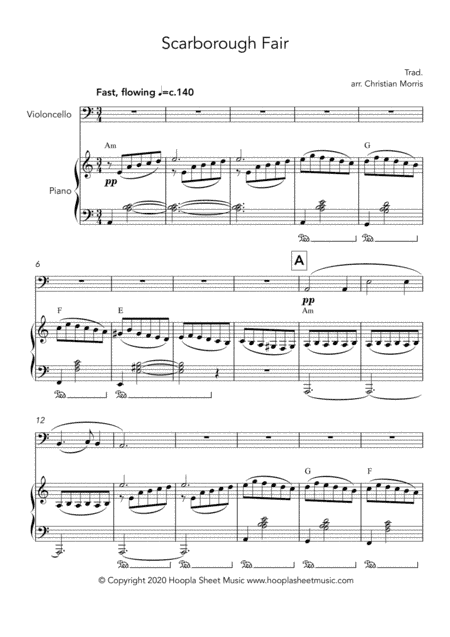 Scarborough Fair (arr. Hoopla Sheet Music)