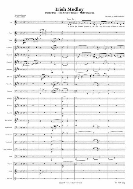 Irish medley for voice and concert band (arr. Mark Armstrong)