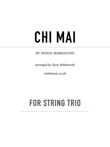 Chi Mai (arr. Susie Winkworth winkmusic.co.uk)